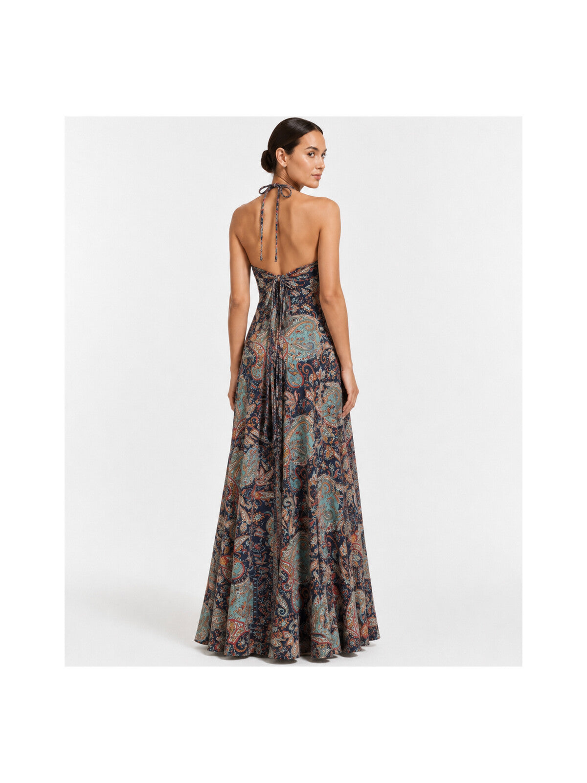 Paisley Halter Dress · back