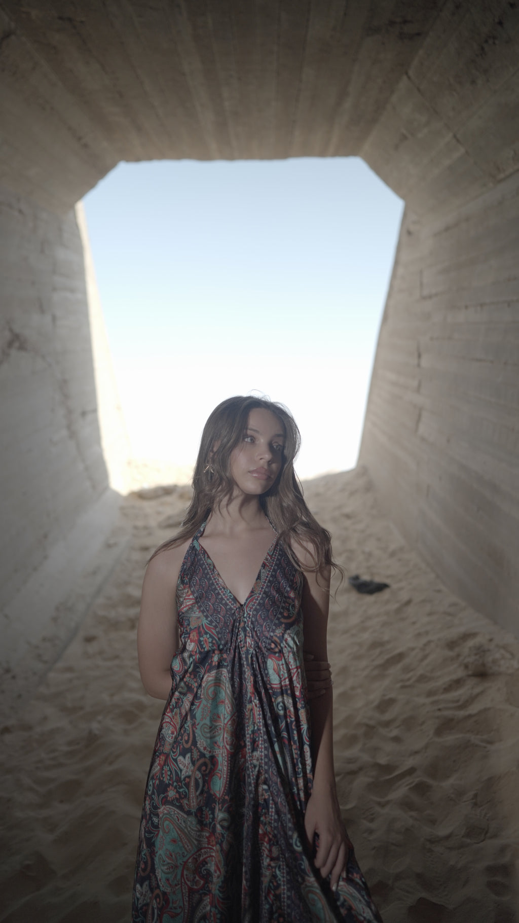 Paisley Halter Dress