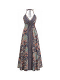 Paisley Halter Dress · front